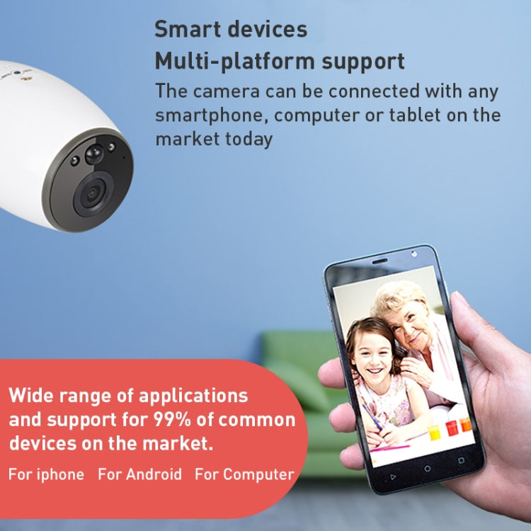 GH3 WiFi Smart Surveillance Camera with Tripod, Support Night Vision / Two-way Audio Reluova