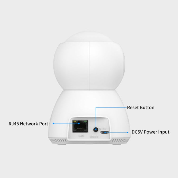 YT24 V380 1.0MP Pan-tilt IP Camera WiFi Smart Security Camera, Support TF Card / Two-way Audio / Motion Detection / Night Vision Reluova