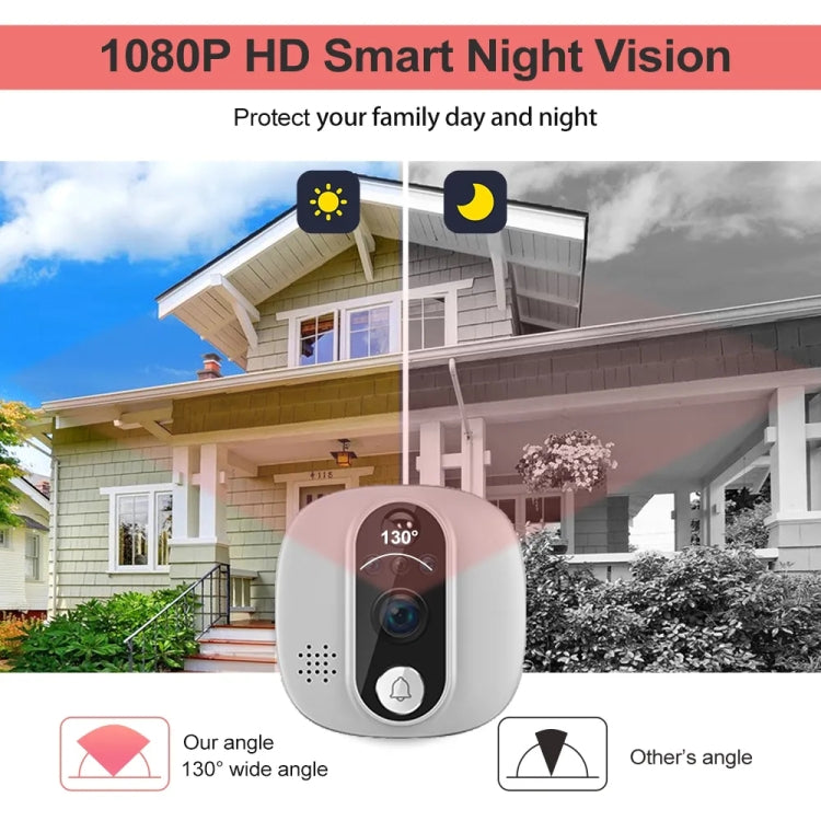 W1 4.3 inch 1080P WiFi Smart Visual Electronic Doorbell Support PIR Motion Detection