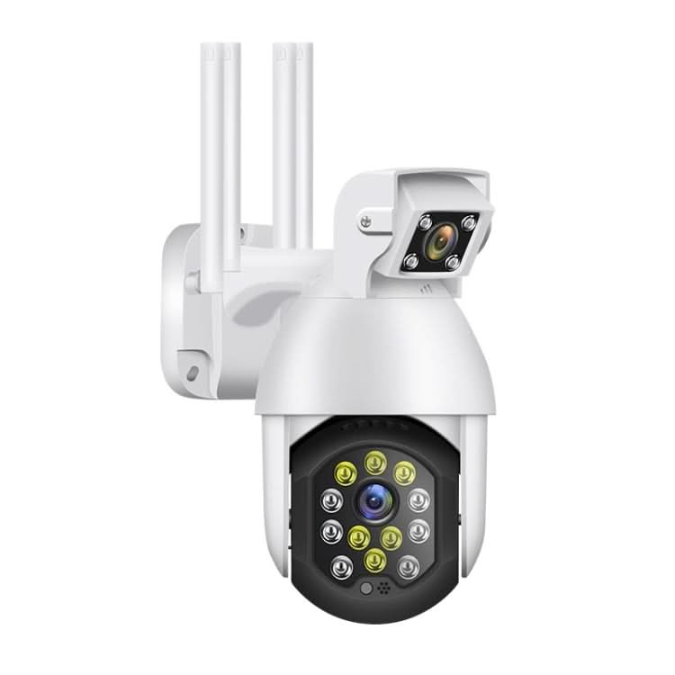 QX41 1080P 2.0MP Dual Lens IP66 Waterproof Panoramic PTZ WIFI Camera, Support Day and Night Full Color & Two-way Voice Intercom & Smart Alarm & Video Playback & 128GB TF Card, AU Plug Reluova