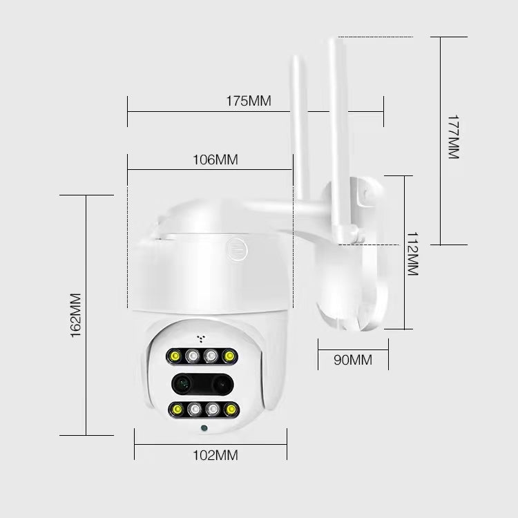 QX48 Pixels 1080P HD Wireless IP Camera, Support Motion Detection & Infrared Night Vision & TF Card