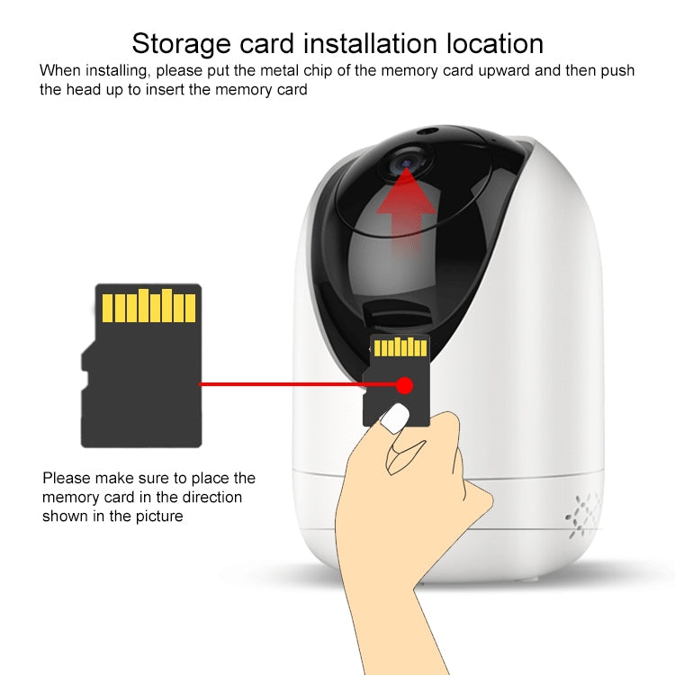 YT47 HD Wireless Indoor Network Shaking Head Camera, Support Motion Detection & Infrared Night Vision & Micro SD Card, AU Plug Reluova