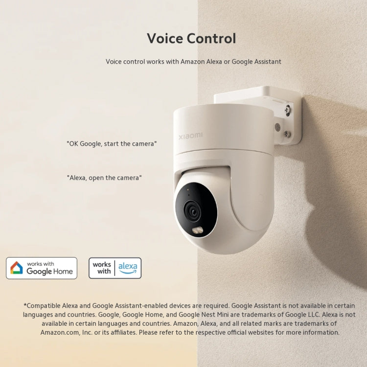 Original Xiaomi CW300 4MP Outdoor Camera IP66 Waterproof Full Color Night Vision WiFi Camera, US Plug