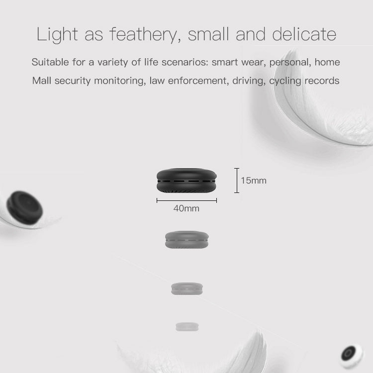 H11 Mini HD APP 1080P 120 Degree Wide Angle Wearable Smart Wireless WiFi Surveillance Camera, Support No Light Infrared Night Vision & Motion Detection Recording & Photograph & Loop Recording