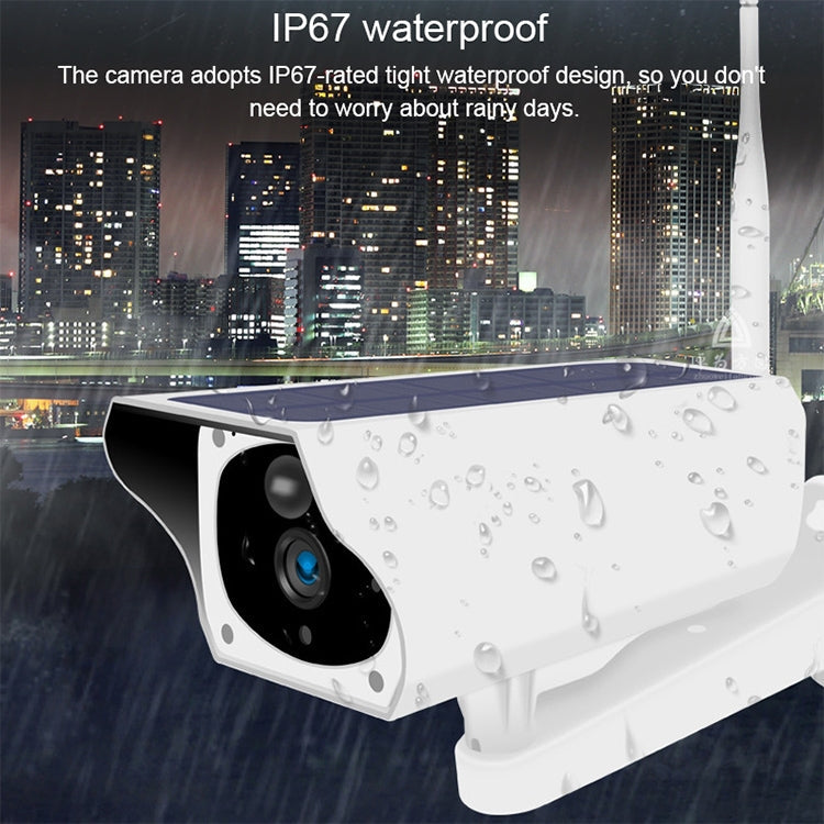 T1-2 2 Megapixel WiFi Version IP67 Waterproof Solar HD Monitor Camera without Battery & Memory, Support Infrared Night Vision & Motion Detection / Alarm & Voice Intercom & Mobile Surveillance Reluova