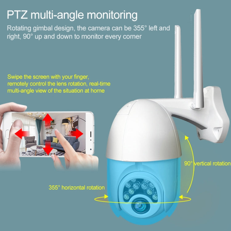 Q10 Outdoor Mobile Phone Remotely Rotate Wireless WiFi 10 Lights IR Night Vision HD Camera, Support Motion Detection Video / Alarm & Recording, UK Plug Reluova