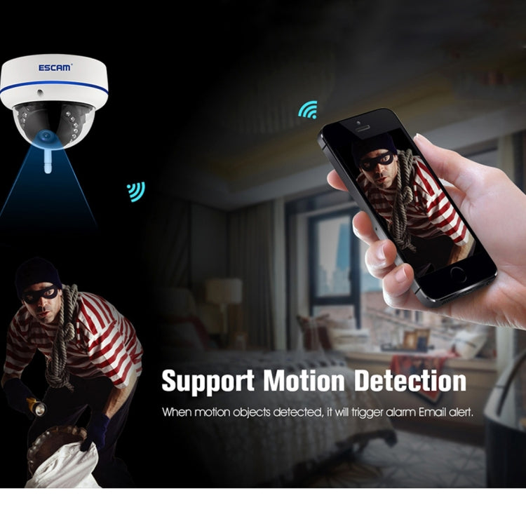 ESCAM Speed QD800WIFI ONVIF HD 1080P 2.0MP P2P Private Cloud IP66 Waterproof Security WiFi IP Camera, Support Motion Detection / Night Vision, IR Distance: 10m Reluova