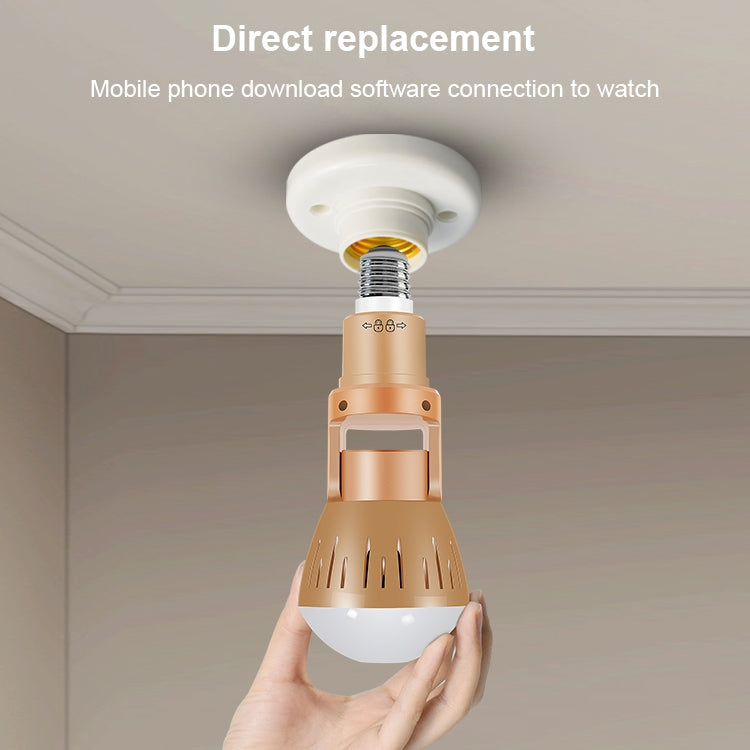 DP3 1.3 Megapixel Panoramic Universal Light Bulb Camera Mobile Phone Remote Installation Home Network HD Monitoring Reluova