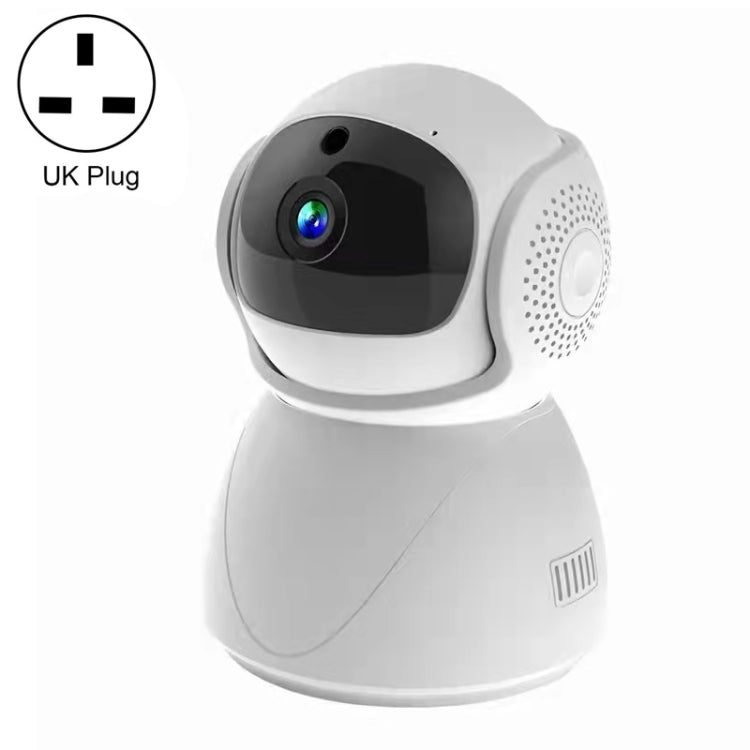 ZAS-5G01 1080P Home 5G WiFi Dual-band Panoramic Camera, Support IR Night Vision & TF Card Slot & AP Hot Spot & Designated Alarm Area, UK Plug