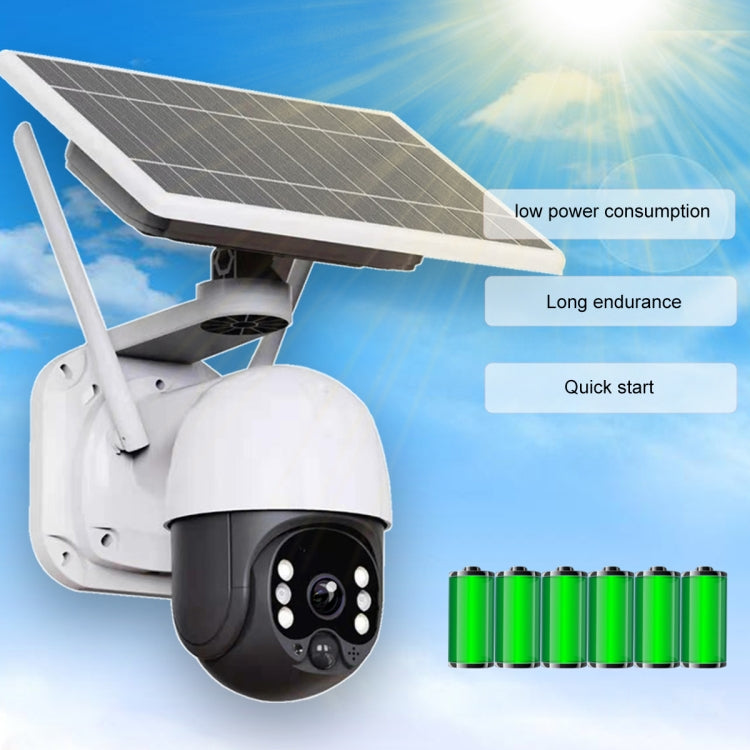 T23 2288 x 1288P Full HD Solar Powered WiFi Camera, Support PIR Alarm, Night Vision, Two Way Audio, TF Card, Not Include Battery