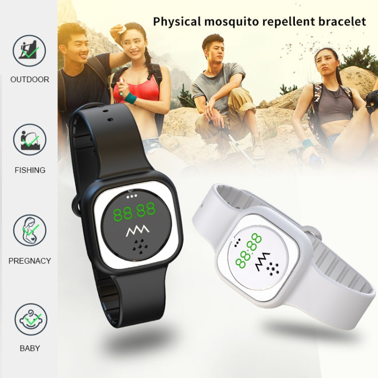 F9 Outdoor Silica Gel Mosquito Repellent Wristband with Clock My Store