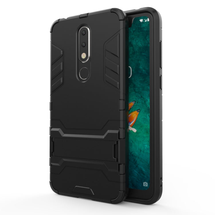 Shockproof PC + TPU Case for Nokia X5, with Holder