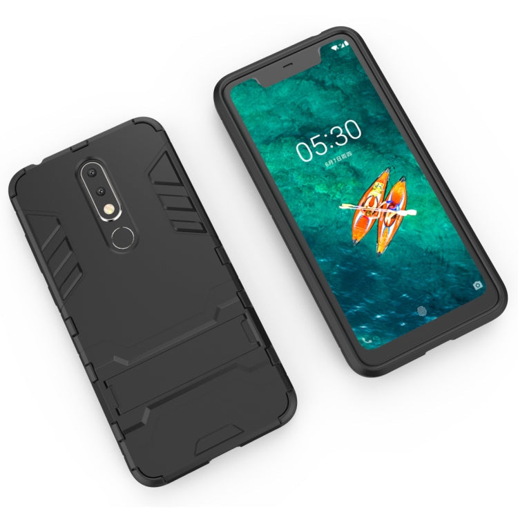 Shockproof PC + TPU Case for Nokia X5, with Holder