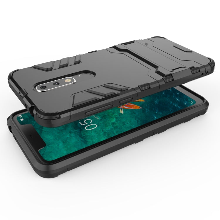 Shockproof PC + TPU Case for Nokia X5, with Holder