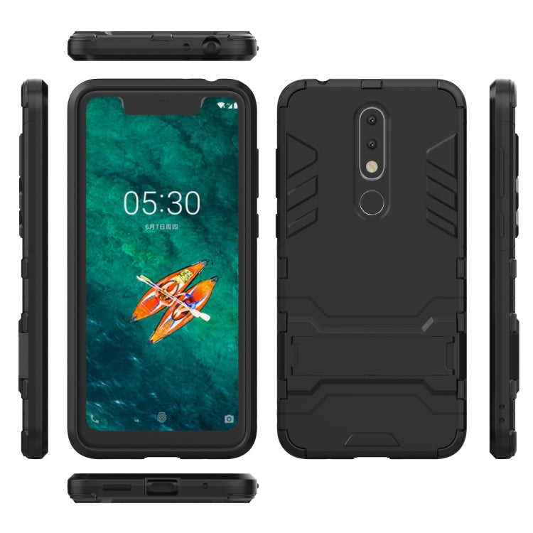 Shockproof PC + TPU Case for Nokia X5, with Holder My Store