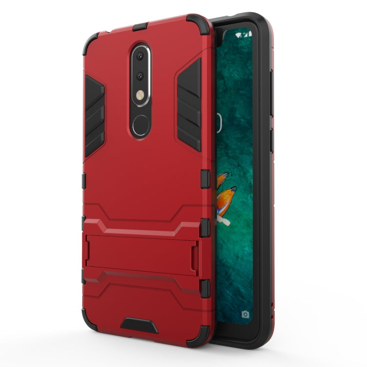 Shockproof PC + TPU Case for Nokia X5, with Holder