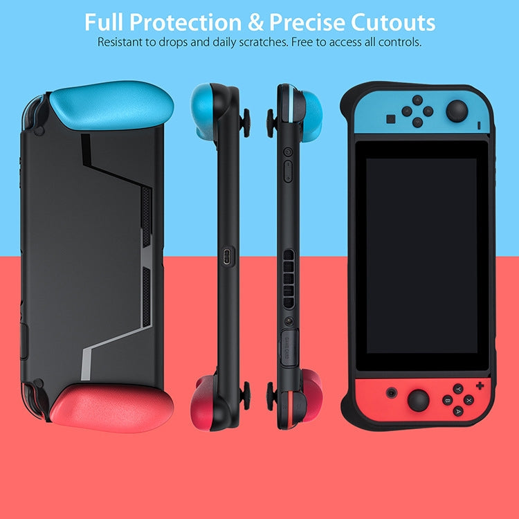 TPU Shell Handle Grip with Game Card Slot Anti-Shock Cover Silicone Case for Nintendo Switch