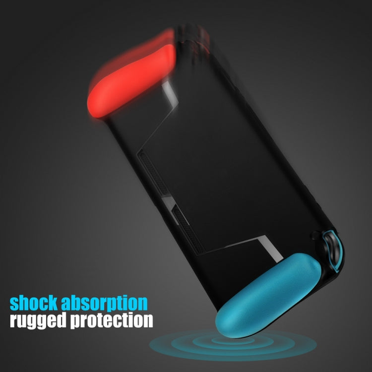 TPU Shell Handle Grip with Game Card Slot Anti-Shock Cover Silicone Case for Nintendo Switch, with Logo Reluova