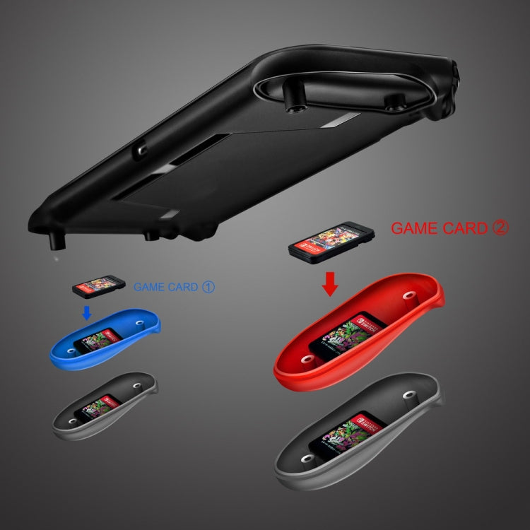 TPU Shell Handle Grip with Game Card Slot Anti-Shock Cover Silicone Case for Nintendo Switch, with Logo Reluova