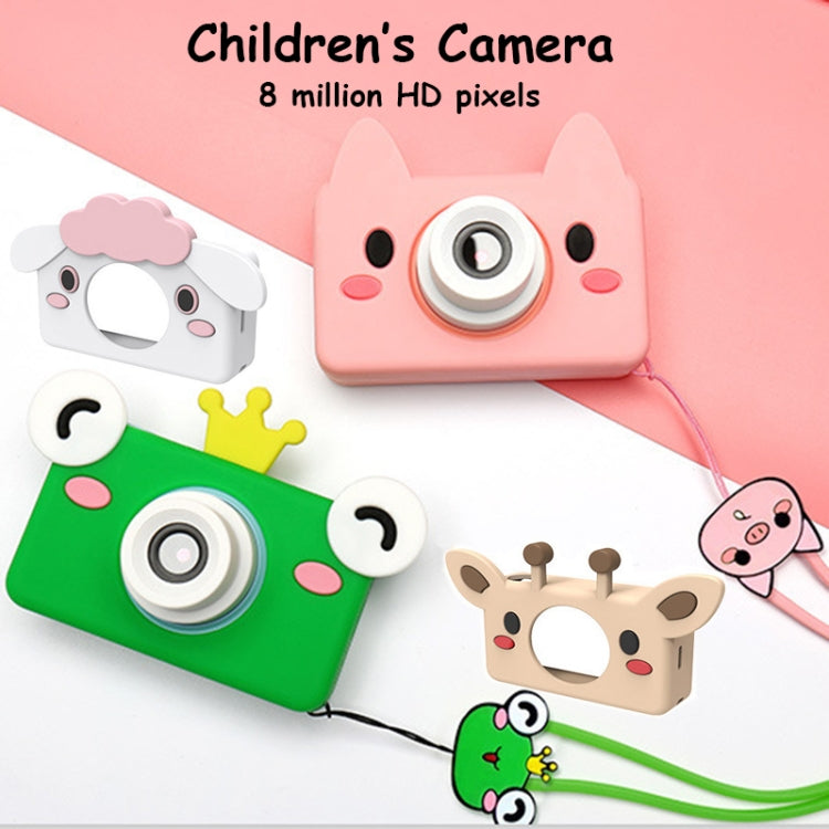 D9 8.0 Mega Pixel Lens Fashion Thin and Light Mini Digital Sport Camera with 2.0 inch Screen & Bear Shape Protective Case & 32G Memory for Children