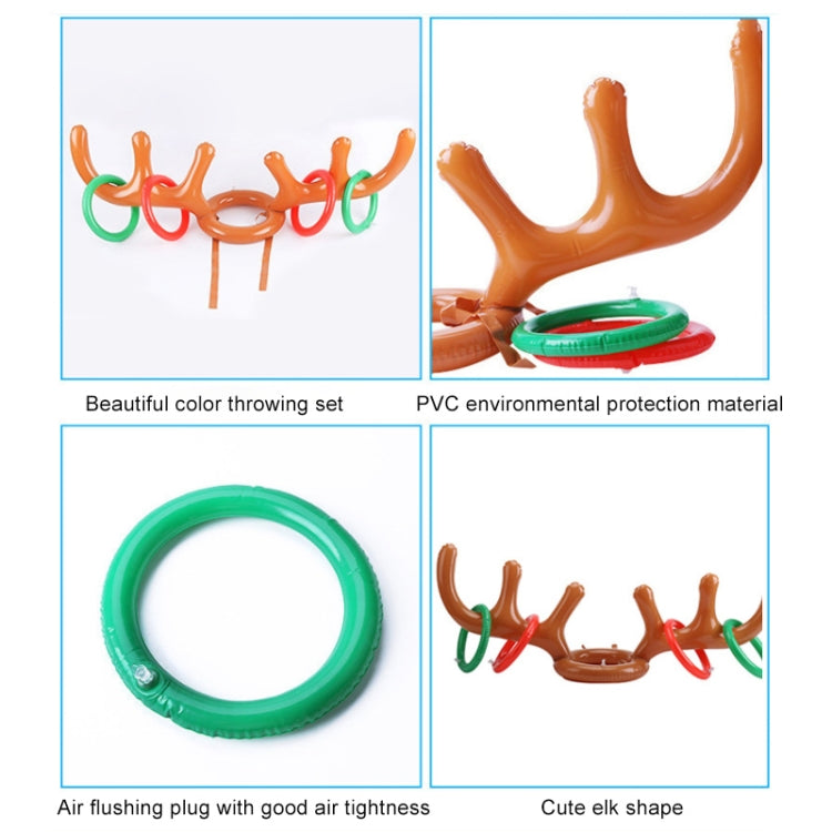 Inflatable Reindeer Antler Cute Deer Head Child Throw Ring Games Toy My Store