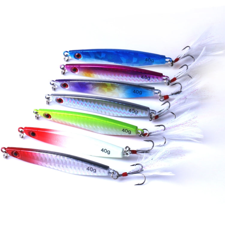 HENGJIA 7 PCS Metal Lures Iron Fishing Lures Bait