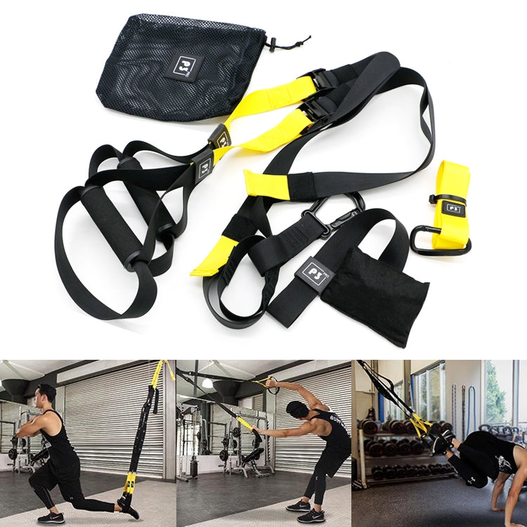 P3-2 Adjustable Fitness Exercise Hanging Pulling Rope TRP3X Wall Pulley Yoga Belt, Main Belt: 1.4m, 1.9m After Adjusted, Sports Version