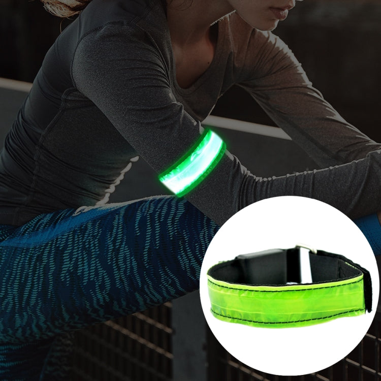 LED Flash Safety Reflective Nylon Light Rechargeable Sports Wrist Belt Reluova