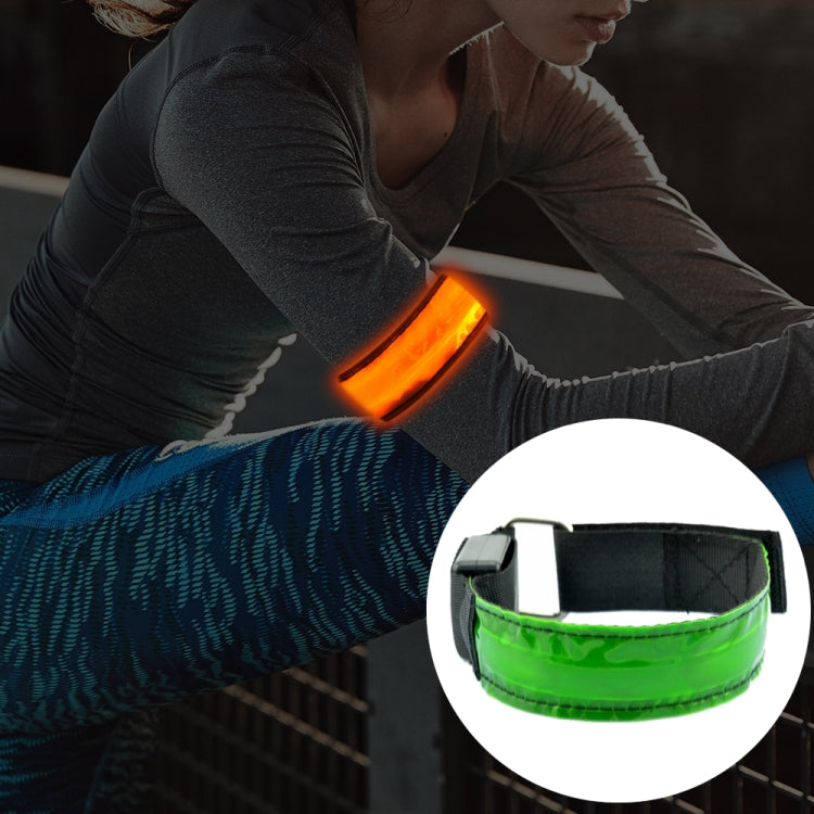 LED Flash Safety Reflective Nylon Light Rechargeable Sports Wrist Belt