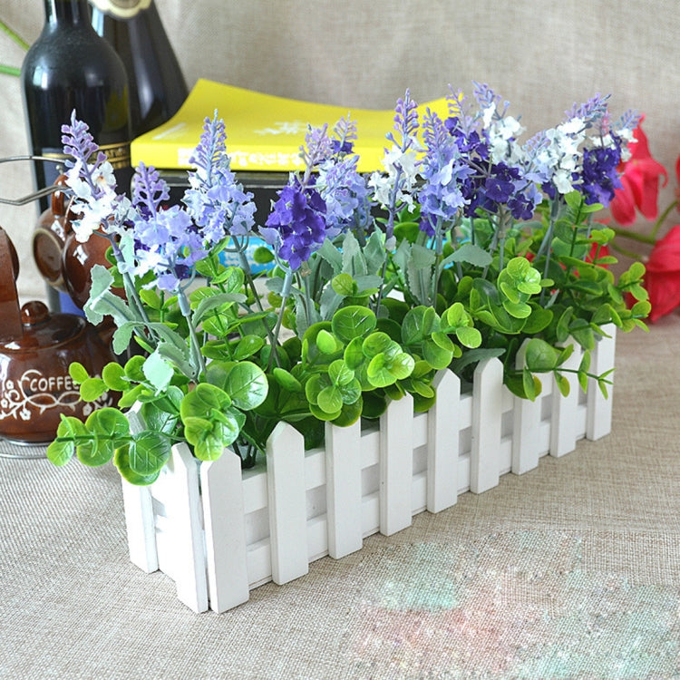 Wooden Flower Planter Fence Storage Holder Pot, Size: 30cm x 7.5cm x 8cm My Store