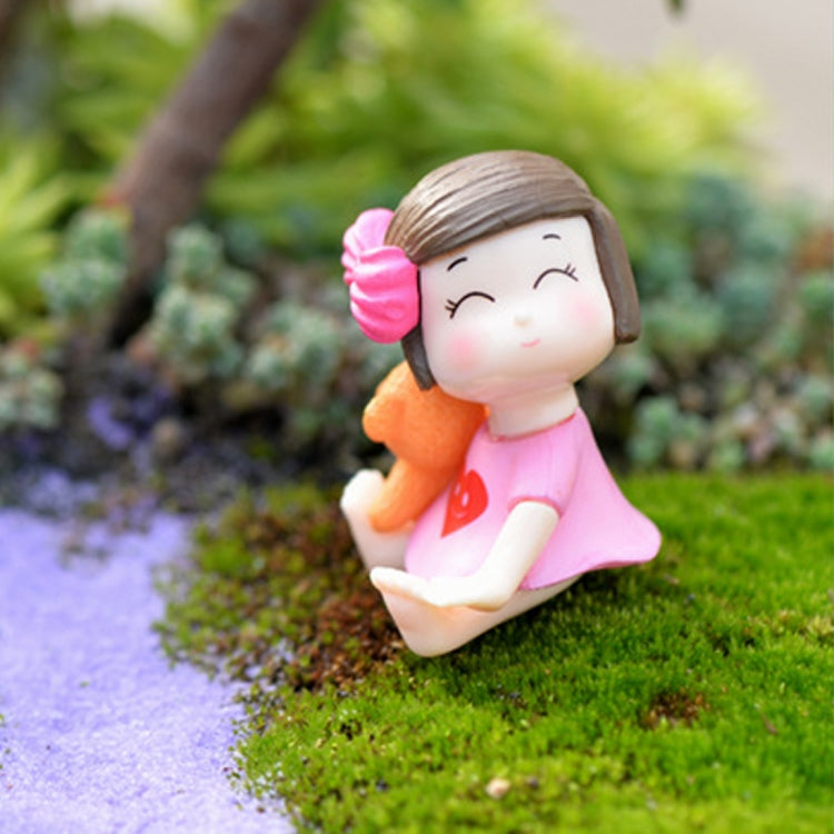 Lovers Bow Garden Dollhouse Decoration Moss Micro Landscape PVC Ornaments My Store