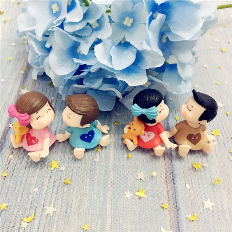 Lovers Bow Garden Dollhouse Decoration Moss Micro Landscape PVC Ornaments My Store