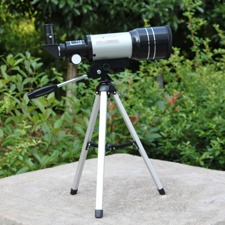 F30070M Portable Professional High Definition High Times Espace Astronomical Telescope Spotting Scope with Tripod(Silver) Reluova