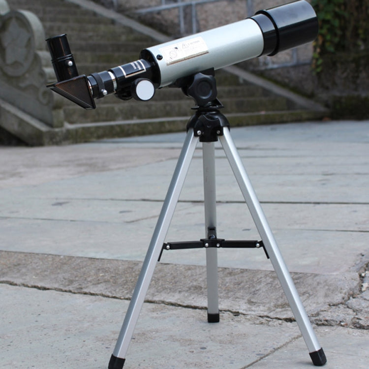 F36050 Portable Professional High Definition High Times Espace Astronomical Telescope Spotting Scope with Aluminum Alloy Tripod(Silver) Reluova