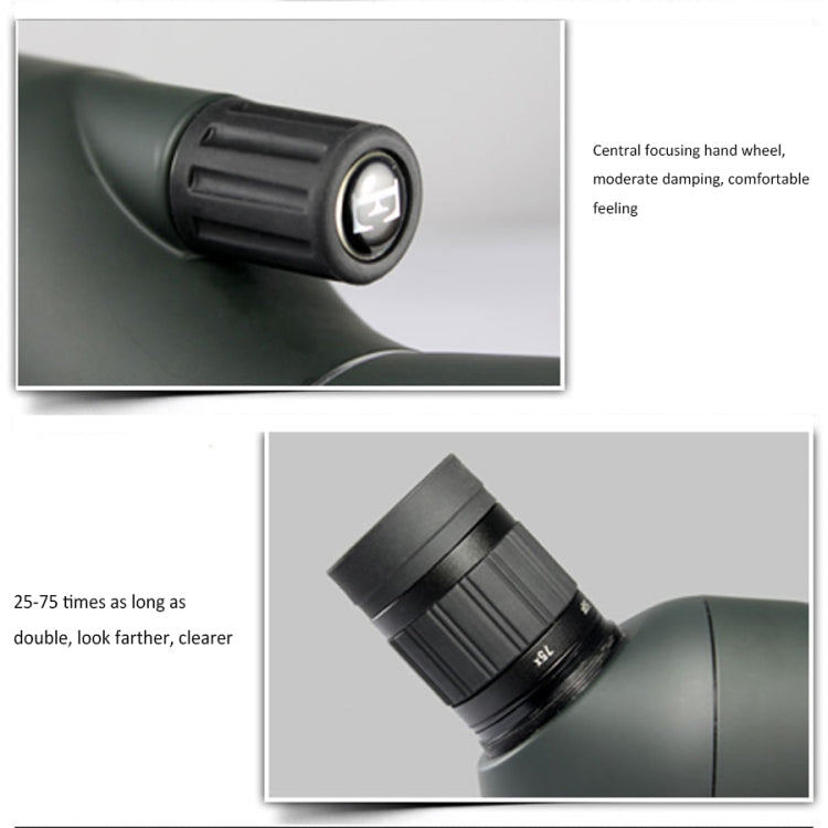 Maifeng 25-75x70 Professional High Definition High Times Outdoor Zoom Monocular Astronomical Telescope Reluova