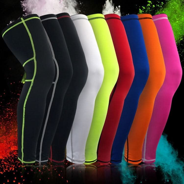 Outdoor Basketball Badminton Sports Knee Pad Riding Running Gear Long Breathable Protection Legs Pantyhose, Size: M Reluova