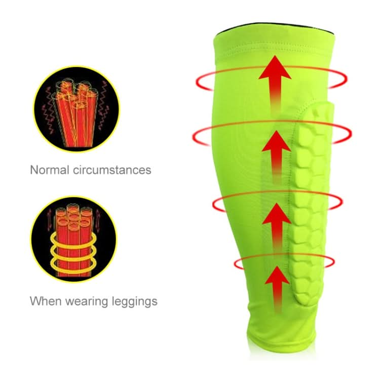 Football Anti-collision Leggings Outdoor Basketball Riding Mountaineering Ankle Protect Calf Socks Gear Protector, Size: M Reluova