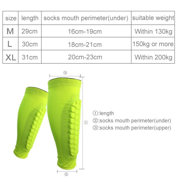 Football Anti-collision Leggings Outdoor Basketball Riding Mountaineering Ankle Protect Calf Socks Gear Protector, Size: M Reluova