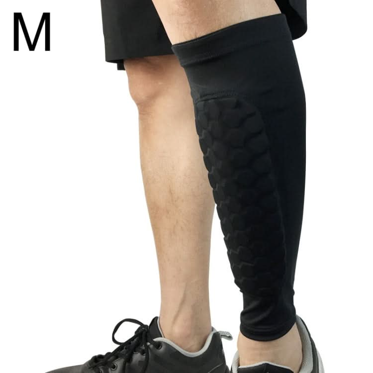 Football Anti-collision Leggings Outdoor Basketball Riding Mountaineering Ankle Protect Calf Socks Gear Protector, Size: M Reluova