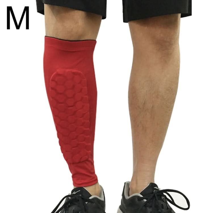 Football Anti-collision Leggings Outdoor Basketball Riding Mountaineering Ankle Protect Calf Socks Gear Protector, Size: M Reluova