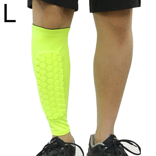 Football Anti-collision Leggings Outdoor Basketball Riding Mountaineering Ankle Protect Calf Socks Gear Protector, Size: L Reluova