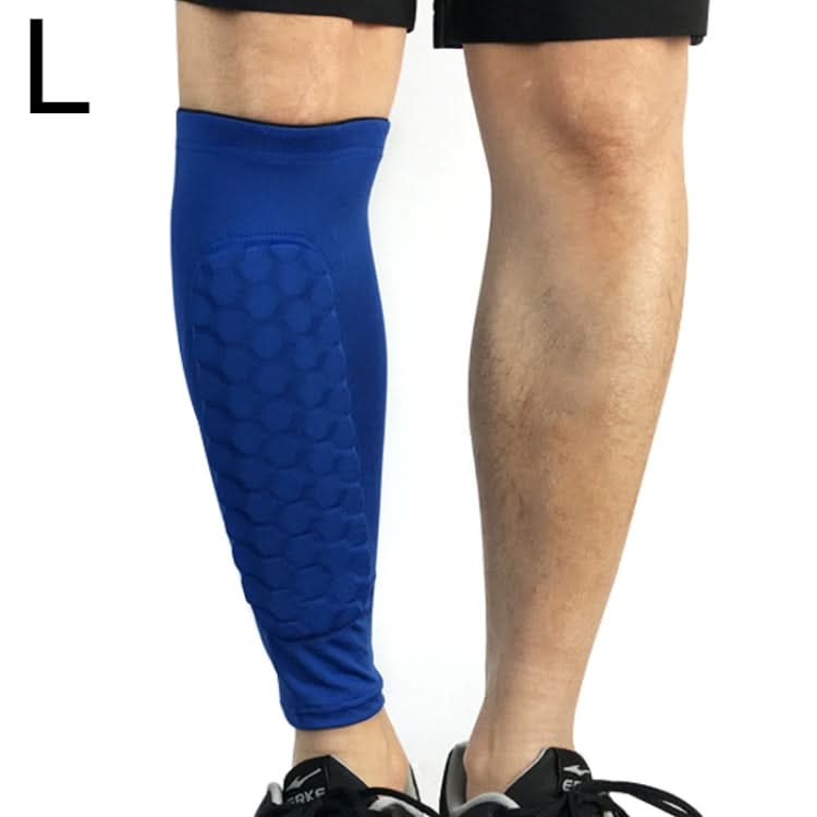 Football Anti-collision Leggings Outdoor Basketball Riding Mountaineering Ankle Protect Calf Socks Gear Protector, Size: L Reluova