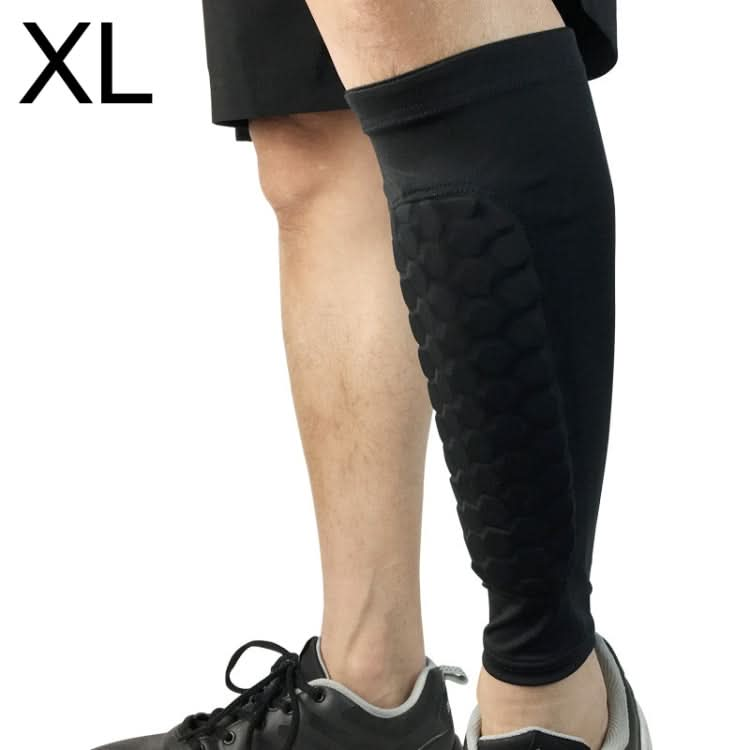 Football Anti-collision Leggings Outdoor Basketball Riding Mountaineering Ankle Protect Calf Socks Gear Protector, Size: XL Reluova