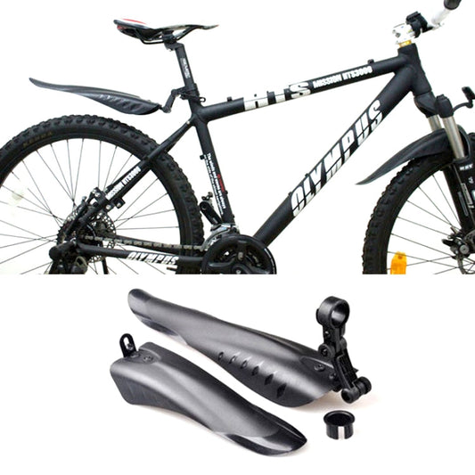 Mountain Road Fits Cycling Creative Mud Guard Dovetail Style Fenders Set for Bike Front And Rear(Black) Reluova