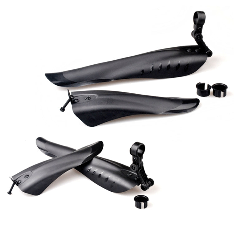 Mountain Road Fits Cycling Creative Mud Guard Dovetail Style Fenders Set for Bike Front And Rear(Black) Reluova