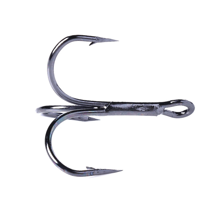 20pcs / Box Classic Black High Carbon Steel Fishing Three-jaw Treble Hooks