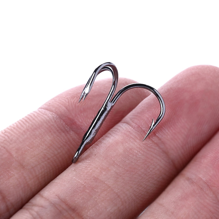 20pcs / Box Classic Black High Carbon Steel Fishing Three-jaw Treble Hooks