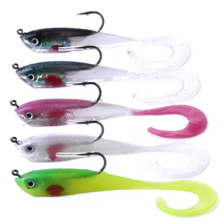 HENGJIA SO050-1 5 PCS 11cm/16g Luya Fishing Lure Fishing Gear Sea Bass Soft Fish with Hook Reluova