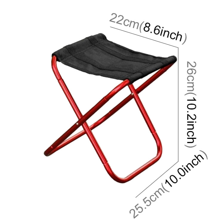 Outdoor Portable Folding Stool, Size: 25*22*26cm Reluova