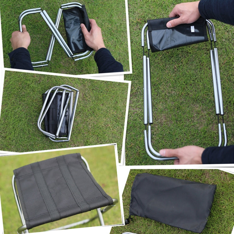 Outdoor Portable Folding Stool, Size: 25*22*26cm Reluova